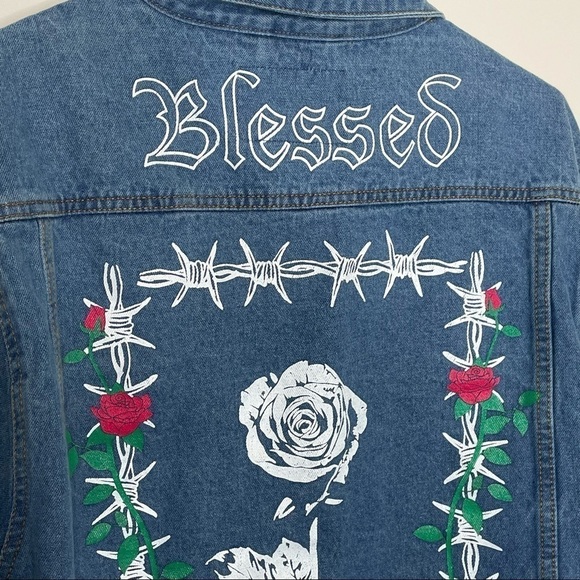 Brooklyn Cloth denim blessed jacket, NWT, large - Picture 6 of 8